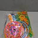 Lenwen Big Bubble Wands Set, Giant Bubble Wands Toys Bulk with Tray Large Bubble Maker Mixed Size Funny Bubble Making Toys for Kids Summer Outdoor Party Favors Gifts Birthday Games