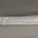 No Drill L-Shaped Vinyl Cordless Mini Blinds,White,45.5" Wx 48" H