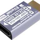 EVanlak HDMI Passthrough EDID Emulator Adapter - Virtual Monitor Headless Ghost Display, 1080P to 4K at 60Hz, Bi-Directional Auto-Detection, 1 Pack