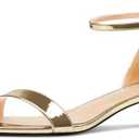Aachcol Women Sandals Peep Open Toe Kitten Low Heel Ankle Strap Dress Shoes 1.5 Inch.8,5