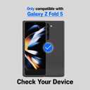 2 x Whitestone 2PACK EA GLASS Screen Protector for Galaxy Z Fold 5 2023, Full Coverage Tempered Glass Shield [Easy Install] - Two Pack
