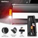 LED Tail Lights Assembly + 3rd Third Brake Cargo Lamp Fit for Chevy & GMC C/K 1500 88-99, C/K 2500 3500 88-00, for Chevy Silverado 94-98, Blazer 92-94, Smoked Lens Rear Taillight