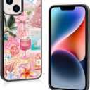European Summer Beach Phone Case Compatible with iPhone 14,Coquette Aesthetic Collage Cases for Women Girls
