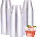 JOLLY CHEF 9 oz Clear Disposable Plastic Cups, 100 Pack Clear Plastic Cups Tumblers, Heavy-duty Party Glasses, Disposable Cups for Thanksgiving, Halloween, Christmas Party