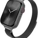 MARGE PLUS Slim Milanese Loop Compatible with Apple Watch Band for women 40mm 41mm 38mm 42mm 44mm 45mm 49mm 46mm, Stainless Steel Magnetic Mesh Strap work on iWatch Bands Series 10 9 8 7 6 5 4 3 2 1 Ultra SE