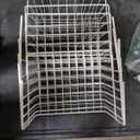 White Wire Under-Shelf Storage Basket, 11-Inch – Durable Organization Solution for Kitchen, Pantry, and Closet, 8pcs