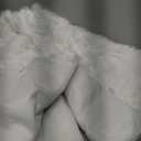 AISENO 60 Inch Christmas Tree Plush Skirt Decoration for Merry Christmas Party Faux Fur Christmas Tree Skirt Decorations (White)