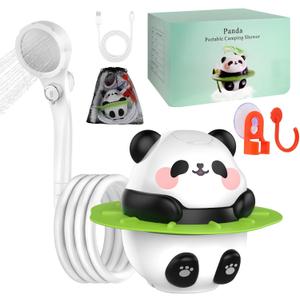 Portable Camping Shower, 10500mAh Camp Shower with 3 Spray Modes, IPX7 Waterproof Outdoor Shower, Perfect for Hiking, Beach, Pets & Car Wash