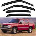 Window Visors Rain Guards for Chevy Tahoe/GMC Yukon 2000-2006, Out-Channel Window Vent Wind Deflectors Visors Shades for 2002-2006 Cadillac Escalade