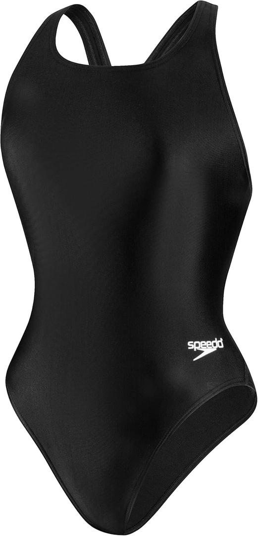 Speedo Girls' Swimsuit One Piece Prolt Super Pro Solid Youth (26, Speedo Black)