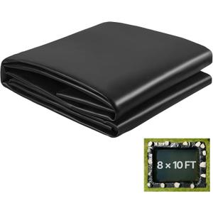 VEVOR 8 x 10 ft Pond Liner, 45 Mil Thickness, EPDM Rubber Material Fish Pond Liner for Outdoor Ponds, Easy to Cut, Durable & Leakproof, for Water Garden, Waterfall, Fishpond, Koi, Fountains, Black