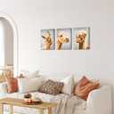 Apicoture Funny Farm Animal Horse Canvas Wall Art Whimsical Horse Decor for Home Vibrant Horse Pictures Wall Decor 12"x16"x3