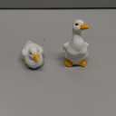 AKV Ceramic Duck Statue Cute Mini Duck Figurines for Home Office Desktop Decor, Handmade Small Duck Decorations, Ceramic Animal Figurines for Garden Porch Decor, Duck Gifts for Duck Lover (Set of 2)