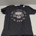 Ich kann Dich Nicht hören ich zocke Skull Nerd Gaming T-Shirt Size S, Men, Black