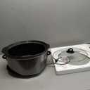 Crock-Pot Large 8-Quart Programmable Slow Cooker with Auto Warm Setting Black Stainless Steel
