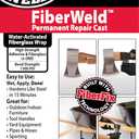 FiberWeld Permanent Repair Cast 2x36 Inch - High Strength Adhesive Fiberglass Wrap - Black, 38236