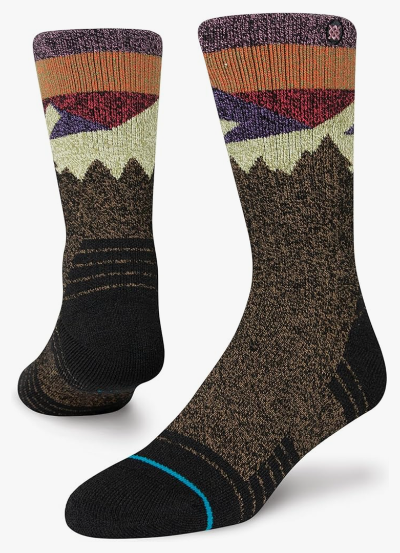 Stance Divided Hiking Crew Black Brown MD (US Men's Shoe 6-8.5, Women's Shoe 8-10.5), 8-10.5 Stance Divided Hiking Crew Black Brown MD (US Men's Shoe 6-8.5, Women's Shoe 8-10.5), 8-10.5