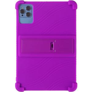 Kwamaz for 10.1 inch Android Tablet Case, Soft Silicone Cover Case 10.1'' for ROWT A10,Oscal/Aigopad/Jusysa/HAPPYBE/Moderness MB1001/Okaysea/Yqsavior/DOOGEE, Purple