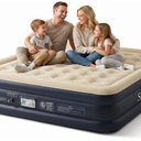 SENNOUL King Air Mattress with Built in Pump,18" Raised Blow up Bed, 900lb