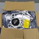 Homemate Heated Blanket Electric Throw - 50"x60" Heating Blanket Throw 1/2/4/6/8 Hours Auto-Off 10 Heat Level Over-Heat Protection Flannel Sherpa ETL Certification (01 - Light Grey)