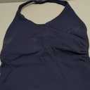 Womens Halter Tank Tops Workout Impact Longline Strappy Top Padded Deep V Neck Wrap Gym Backless Bra Camisole S