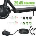 29.4V Compact Electric Scooter Charger UL Certified, for Gotrax Razor Jetson & More Hoverboards, Ebikes, Escooters, 3 Plugs for 7S (24V 25.2V 25.9V) Lithium Battery