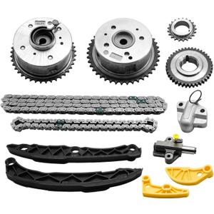 24321-2G111 Timing Chain Kit w/VVT Gear for Kia 2012-2018 Sorento Sportage 2.4 2.0,Optima 2.0 2014-2015,for Hyundai Sonata 2011-2014,Santa Fe 2.4L 2.0L 2013-2018 G4KH Engine 24350-2G750 24370-2G750