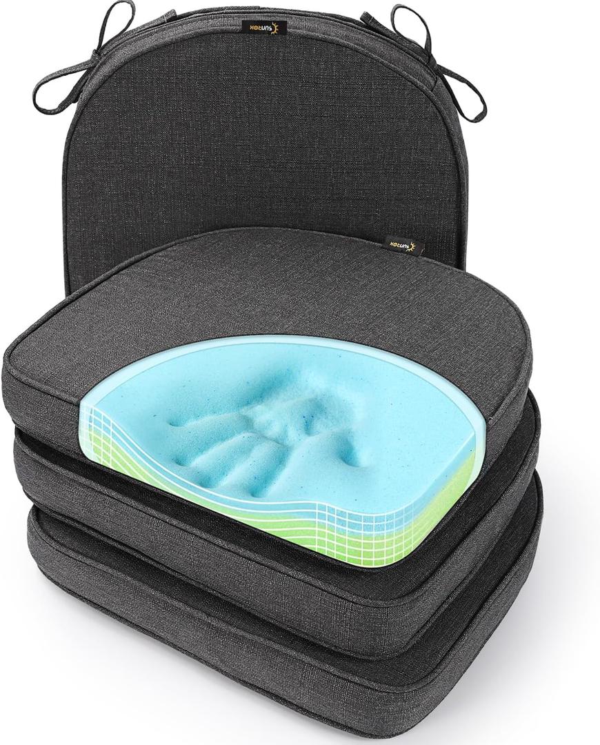 SUNROX Chair Cushion Cover, 17" x 16", Set Of 4