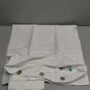 eBeddy Linens Standard Pillowcase Set of 2, White Solid 100% Cotton Pillow Shams 20x26 Inch with Decorative Button Closure Luxury Soft and Breathable Bed Pillow Covers with Envelope Closure