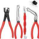 Oebruel 4PCS Electrical Disconnect Pliers, Automotive Electrical Connector Separator, Electrical Plug Connector Disconnect Tool for Cars, Trucks & SUVs