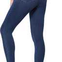 IUGA Jeggings for Women Tummy Control Stretchy High Waisted Jeans Pull on Skinny Jean Leggings with Pockets Trendy Casual (Large, Dark Blue)