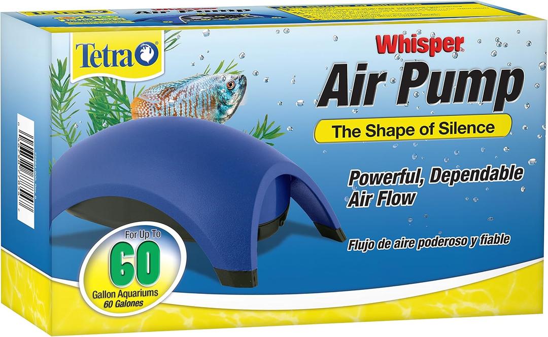 Tetra Whisper Air Pump 40 To 60 Gallons, For Aquariums, Powerful Airflow, Non-UL Listed,Blue