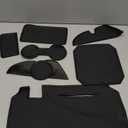 CupHolderHero Fits Toyota Highlander 2014-2023 Accessories - Premium Custom Non-Slip Anti-Dust Cup Holder Inserts, Center Console Liners, Door Pocket Mats, Interior Protection, 16pc Set, Solid Black