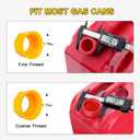 Godboy Gas Can Spout Replacement, Gas Can Nozzle, (5 Kit-Yellow) Flexible Pour Nozzle Suitable for Most 1/2/5/10 Gal Oil Cans, Fuel Can Spout Replacement