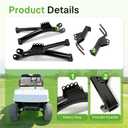 ALMULOO 6 Inches A-Arm Lift Kit Compatible with 1985-1995 YAMAHA Golf Cart G2 G9 Electric or Gas Model Powder Coated