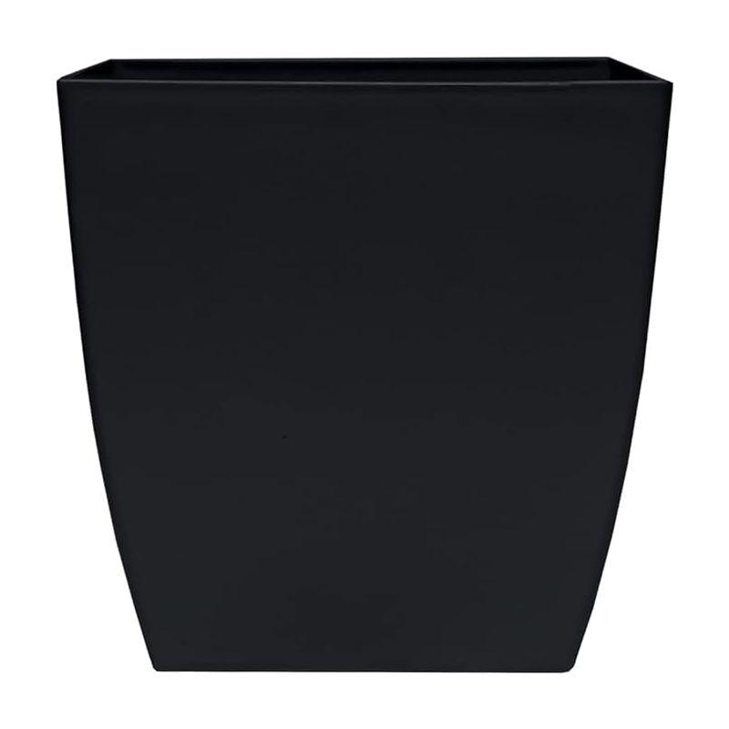 The HC Companies Aria Self Watering Square Plant Pot w/Drainage - Classic Planters for Outdoor Plants & Indoor Plants - Lightweight & UV-Resistant Plastic Pots for Plants (12" Matte Black, Pack of 1)