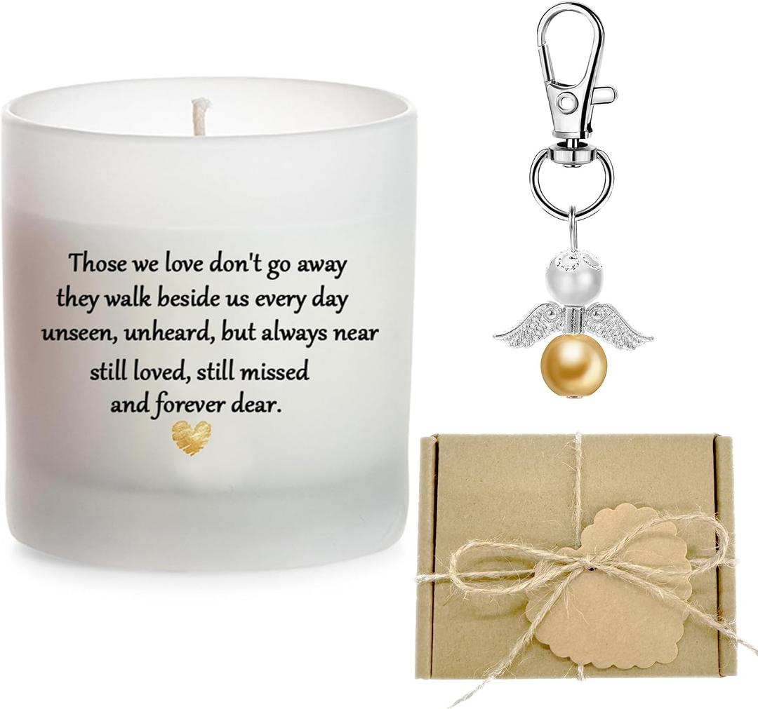 Sympathy Gifts for Loss of Loved One Dad Mom Husband Sister Friend Son Child Dog, Bereavement Gifts, Thinking of You, Get Well Soon, Grief Gift, Cheer Up, Comfort Condolence Candle, Remembrance Angel