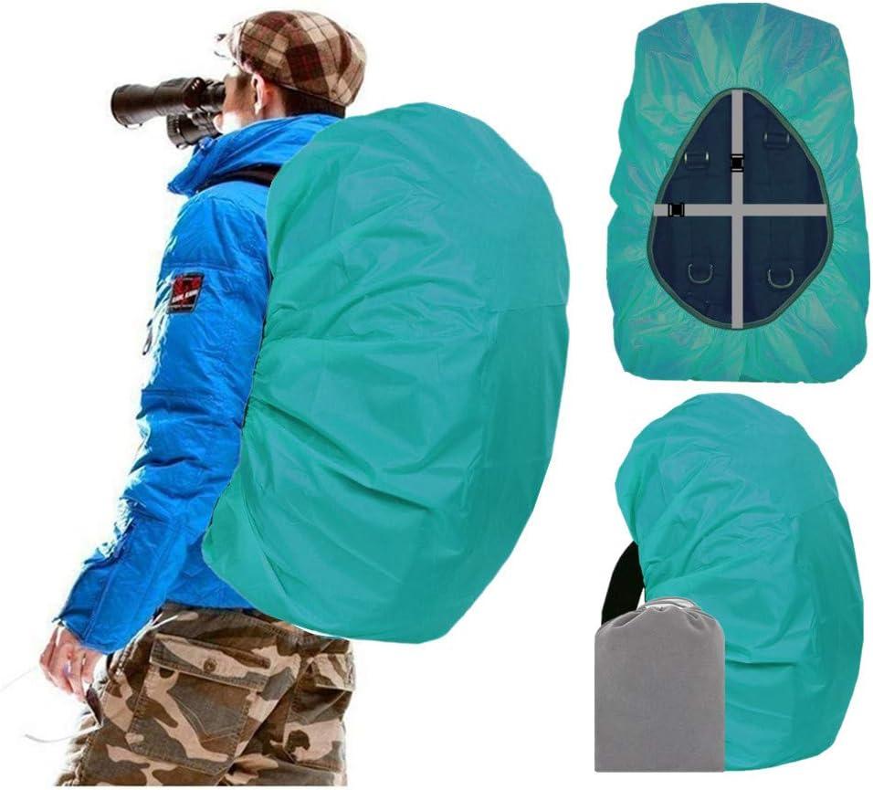 Joy Walker Waterproof Backpack Rain Cover, 12000mm Ultra-Waterproof, Upgraded Ultra-Strong Multilayers, Antislip Buckle Strap (Middle (for 30-40L backpack), Lake Blue)