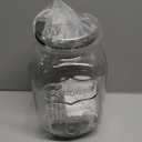 X-Large Glass Jar With Mouth Canning Jar Kitchen Storage Jar Cookie Candy Penny Jar with Stainless Steel Screw Lid