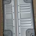 feilario 20" Aluminum Frame Wide Handle Hard Shell Carry On Suitcase - Vivid Colors Double Spinner Wheels Airline Approved Rolling Luggage with TSA Lock & Cup Holder (Silver, 20in)