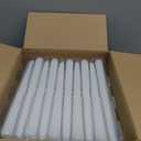 YOROXRG 100Pack White Taper Candles, 7-8 Hours Burn Time, Unscented, Smokeless and Dripless, 0.75 x 10 Inch Dinner Candle Set for Household, Wedding, Party and Home Dcor Candlesticks