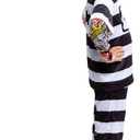 Spooktacular Creations Halloween Prisoner Costume Kids, Jail Costume with Handcuffs for Child Boys Halloween Dress Up Party (M)