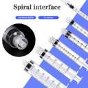 2 x 60ml Luer Lock Syringe, Syringes Without Needle, Disposable Syringe Individually Wrapped(4)