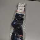 For Bare Feet Mens NFL New England Patriots Black Rave Crew Sock Large