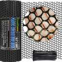 Upgraded 15.7IN x 33FT ABS Plastic Chicken Wire Fence Mesh, Poultry Fencing, Hexagonal Fencing Wire for Gardening, Construction Barrier Netting, Chicken Wire Frame Crafts, Floral Netting