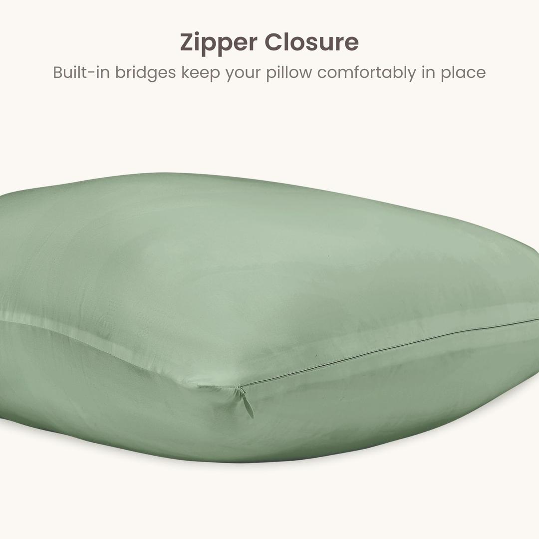  Cotton  Pillow Pillowcase with Zipper  - 21x19