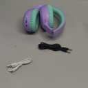 Acer Kids Bluetooth Headphones, 85/94dB Volume Limited, 60H Playtime, Bluetooth 6.0, Lightweight Over-Ear Wireless Headphones for Kids, Toddler Headphones with Built-in Mic, Purple-Green