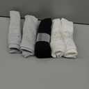 coskefy Womens Cotton Underwear Soft Stretch Hipster Panties Low Rise Moisture Wicking Breathable Bikini Underwear, Pack of 5, L, Grey/Black/White