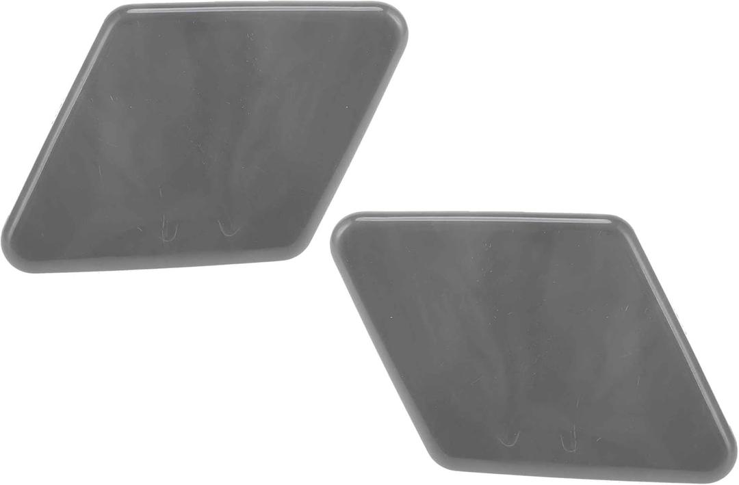 ACROPIX Front Bumper Headlight Washer Nozzle Cover Cap Fit for BMW 325i 2006 for BMW 328i 2007-2008 - Pack of 2 Gray