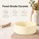 Ceramic Dog Bowls Elevated, Raised Dog Food Bowl for Large Dogs